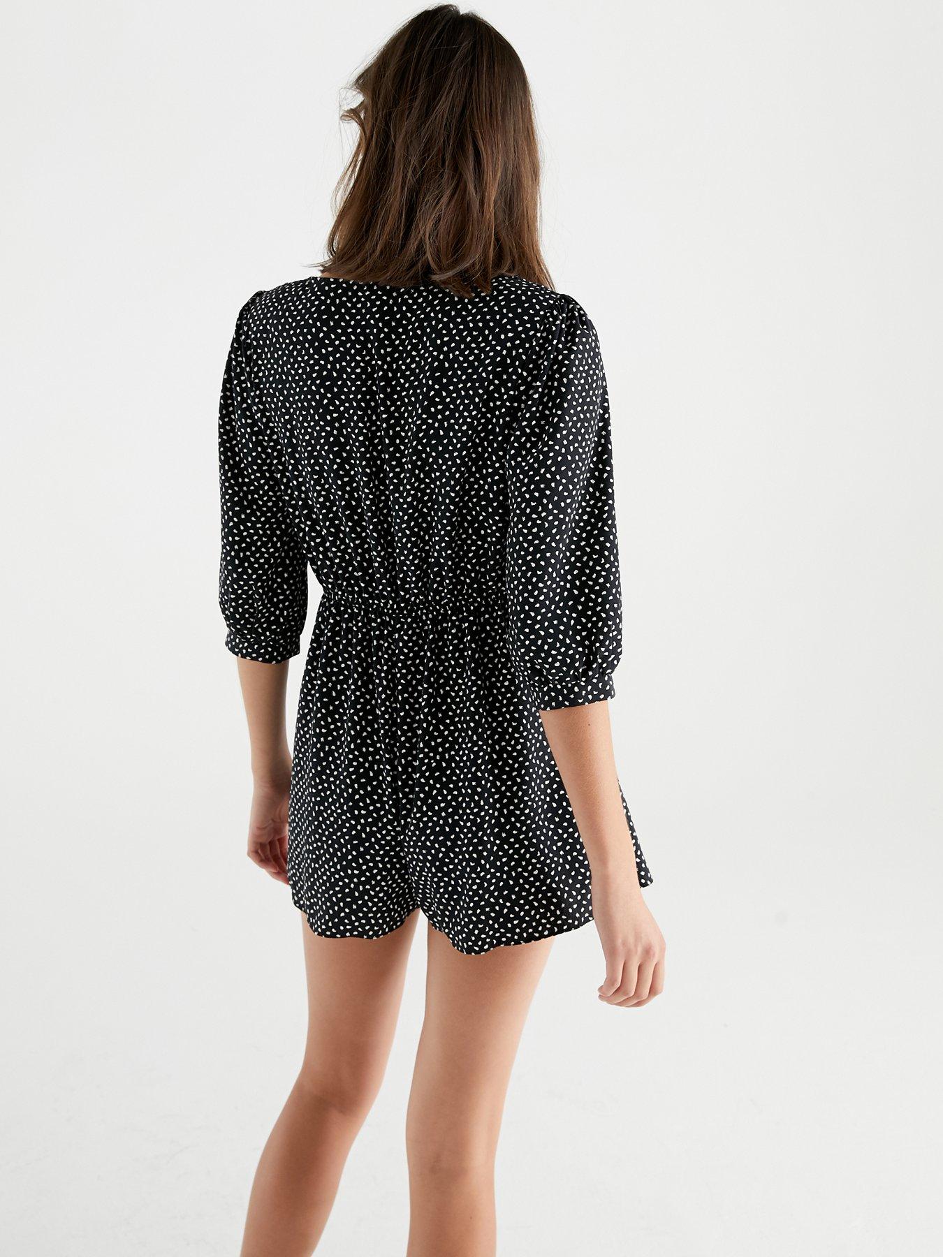 polka dot playsuit river island