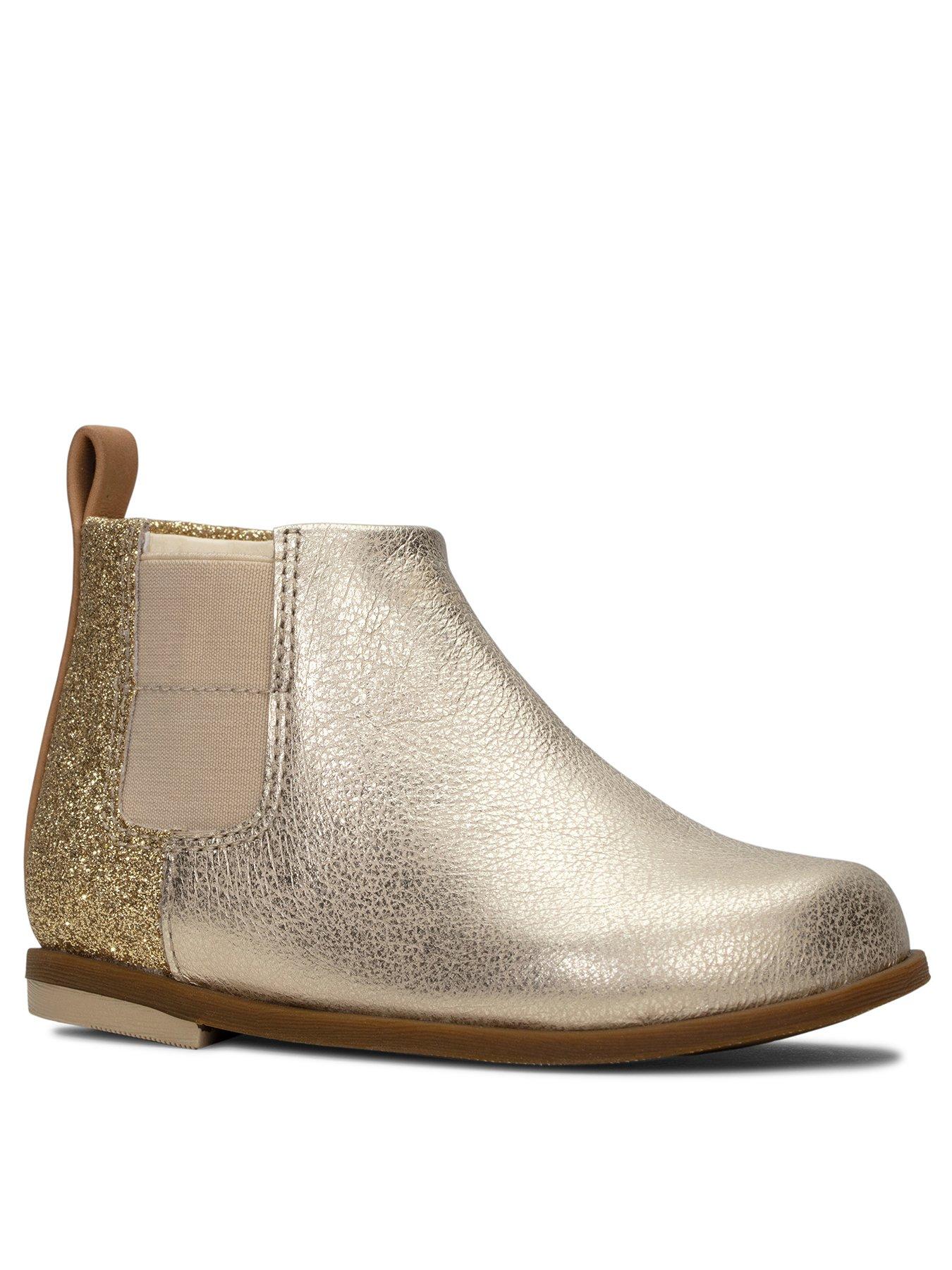 gold ankle boots uk