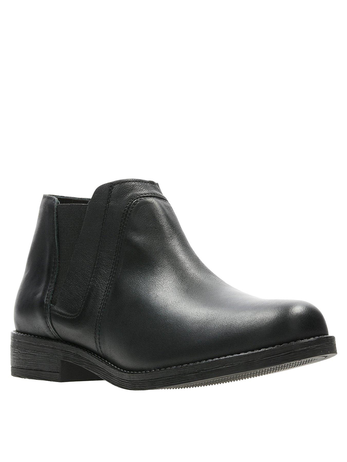 clarks demi beat black leather