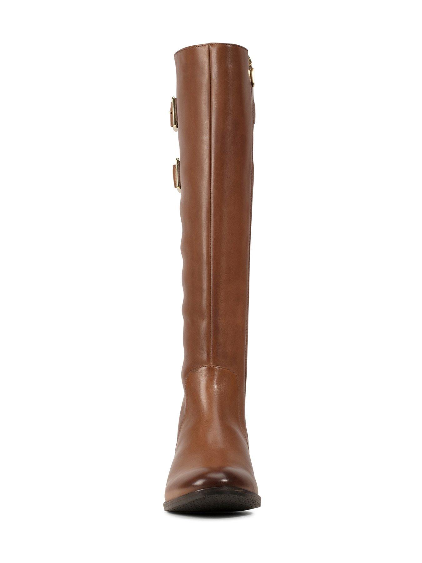 tan leather knee boots uk