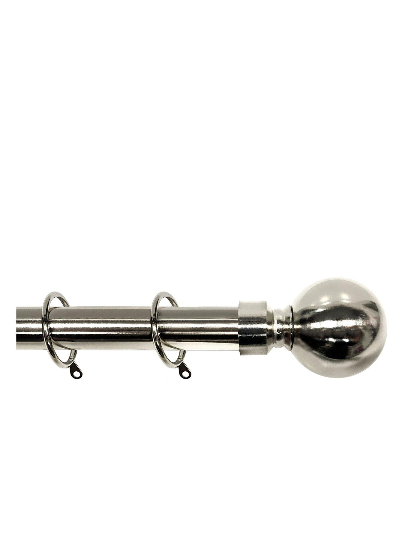 Palermo Ball Finial 25 28 Mm Extendable Curtain Pole Very Co Uk