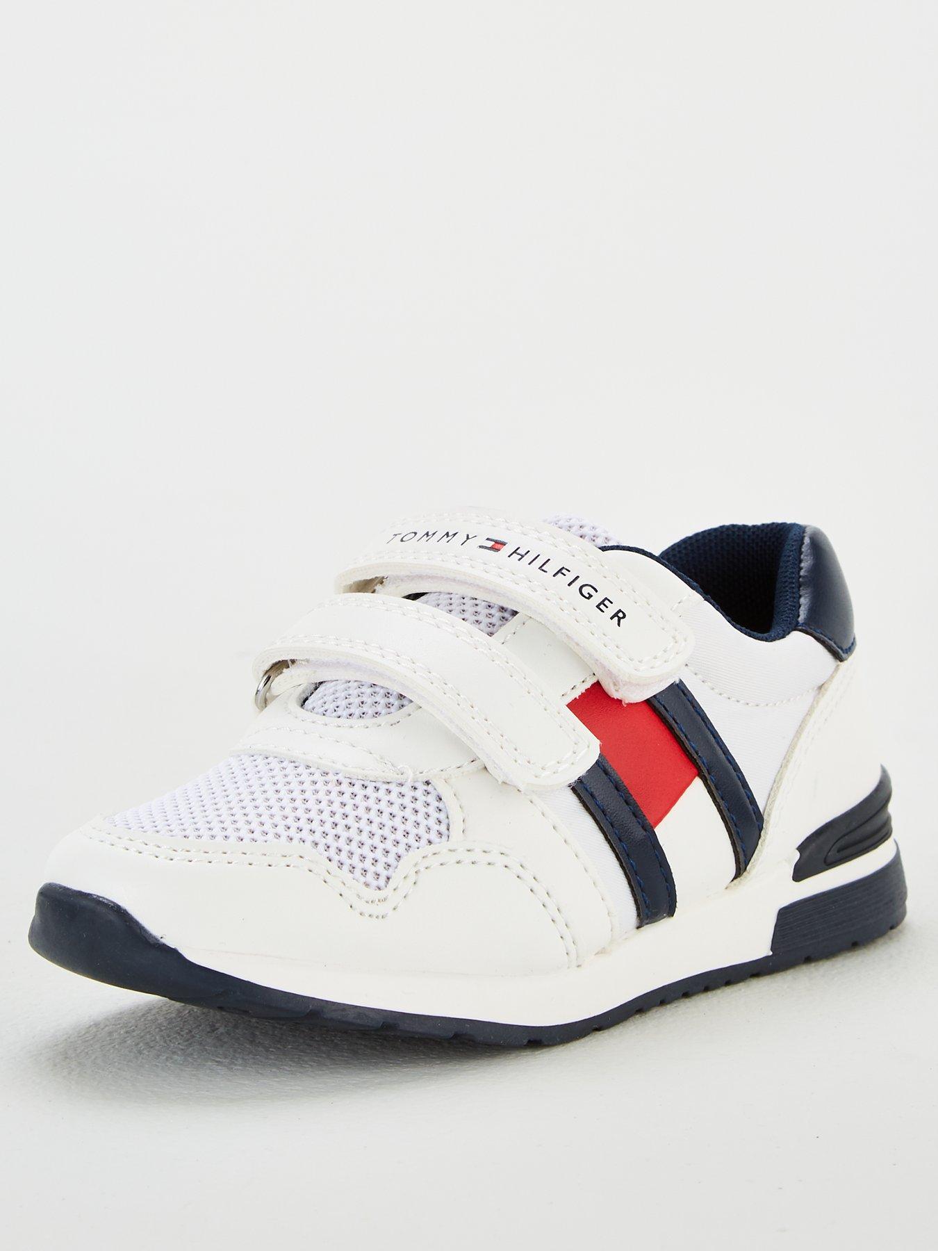 tommy hilfiger white flag trainers
