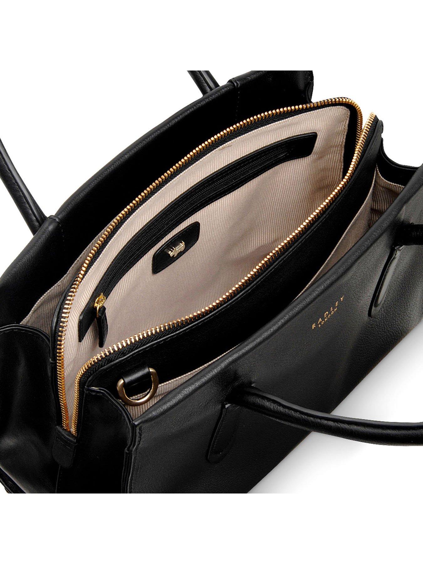 radley arlington court leather medium grab bag