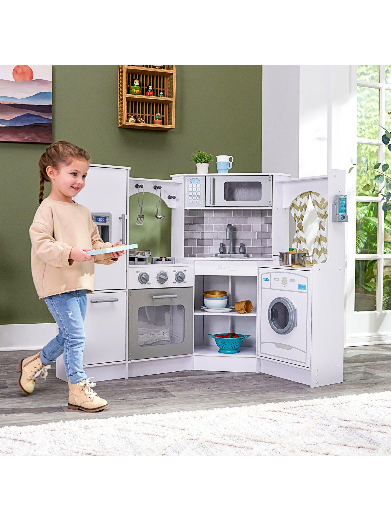 Kidkraft Ultimate Corner Play Kitchen with Light and Sound very.co.uk