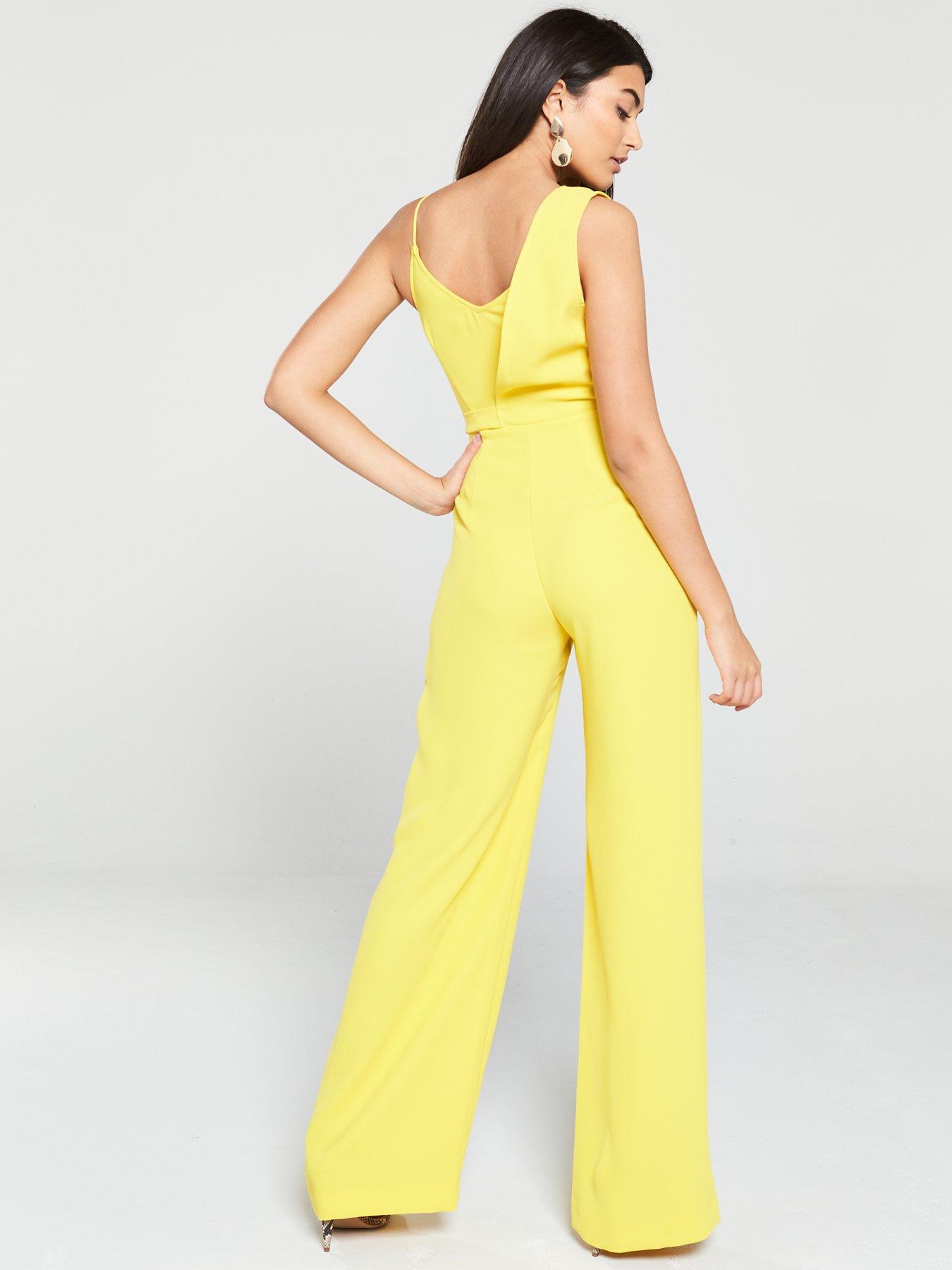 mango jumpsuit yellow