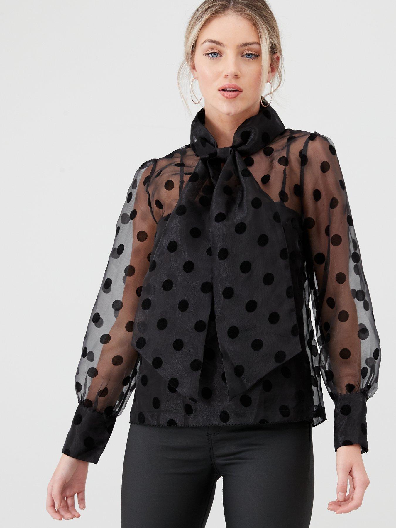 Y.A.S Olivia Polka Dot Sheer Blouse review