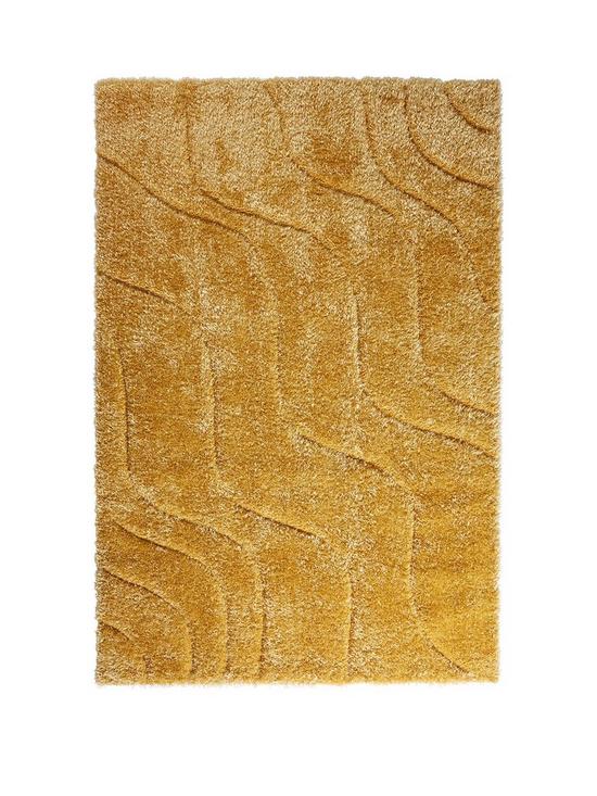 front image of carved-waves-rug