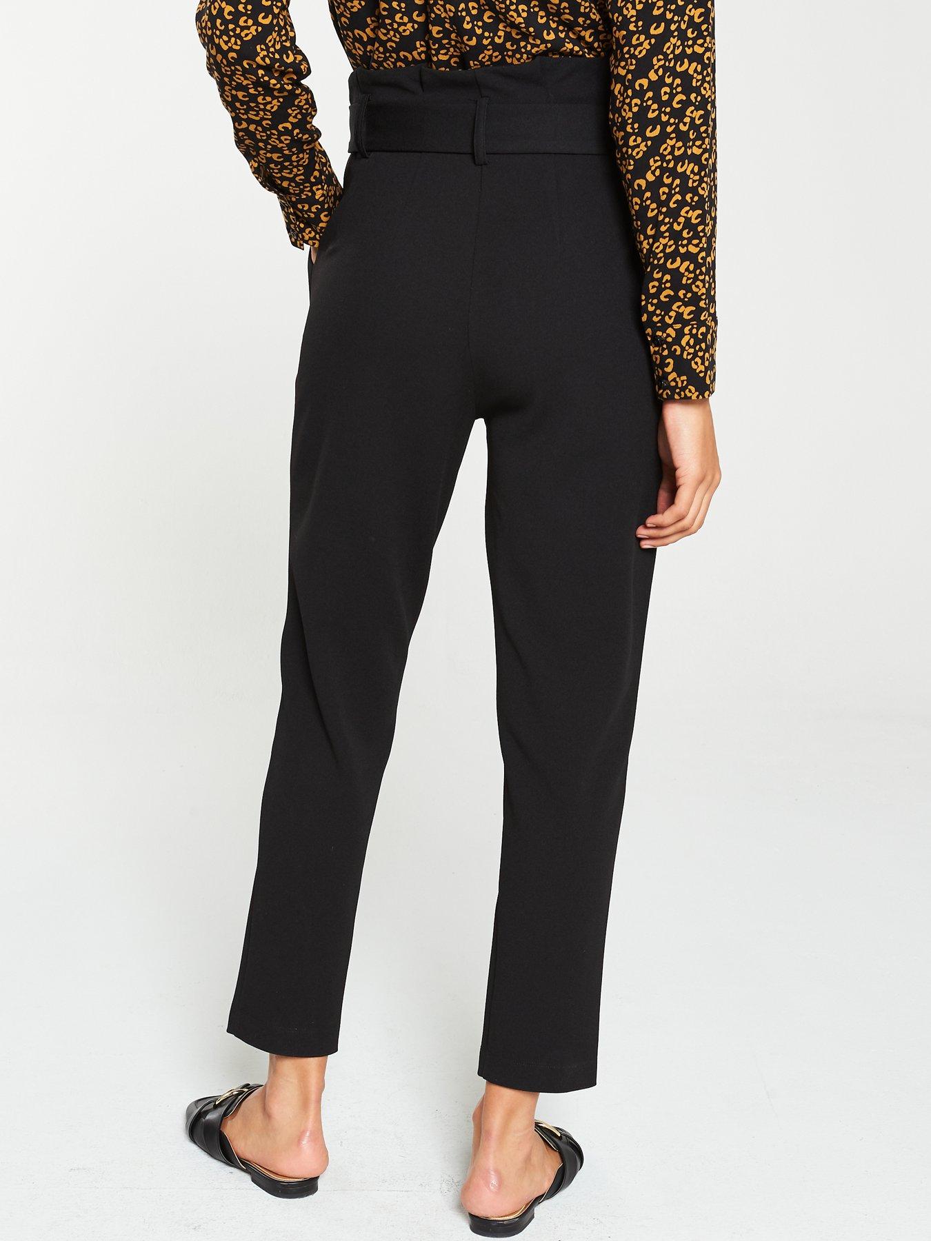 black trousers tie waist
