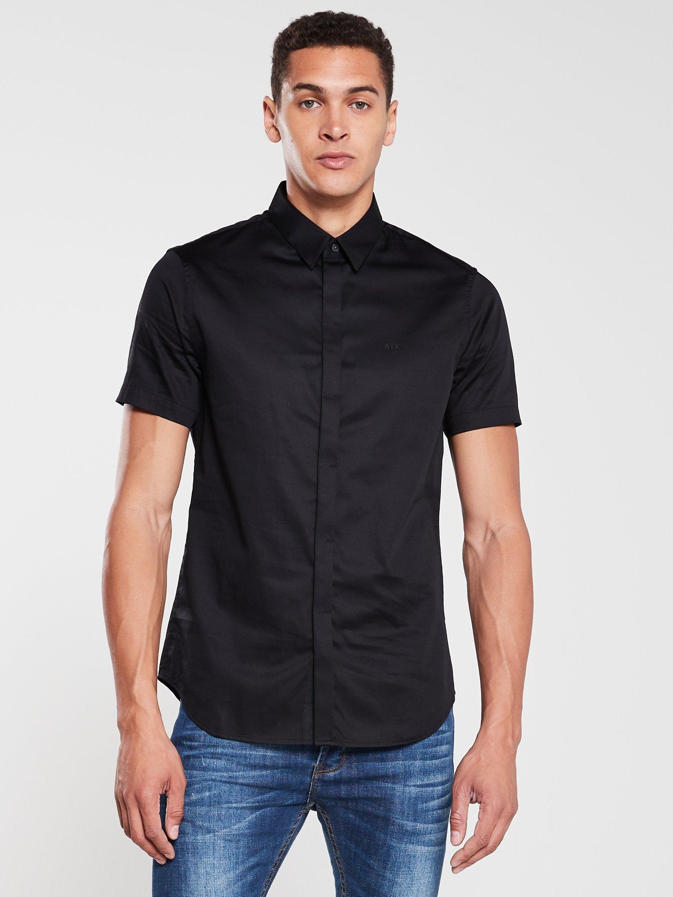 armani jeans black shirt