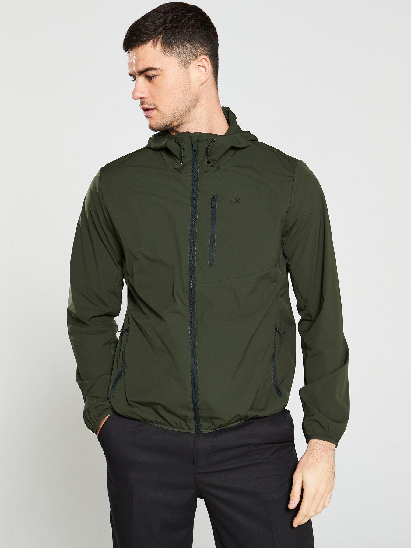 calvin klein golf ultra lite jacket in khaki