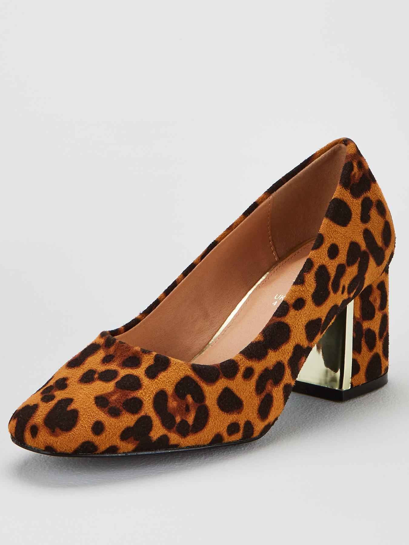 animal print wide fit shoes