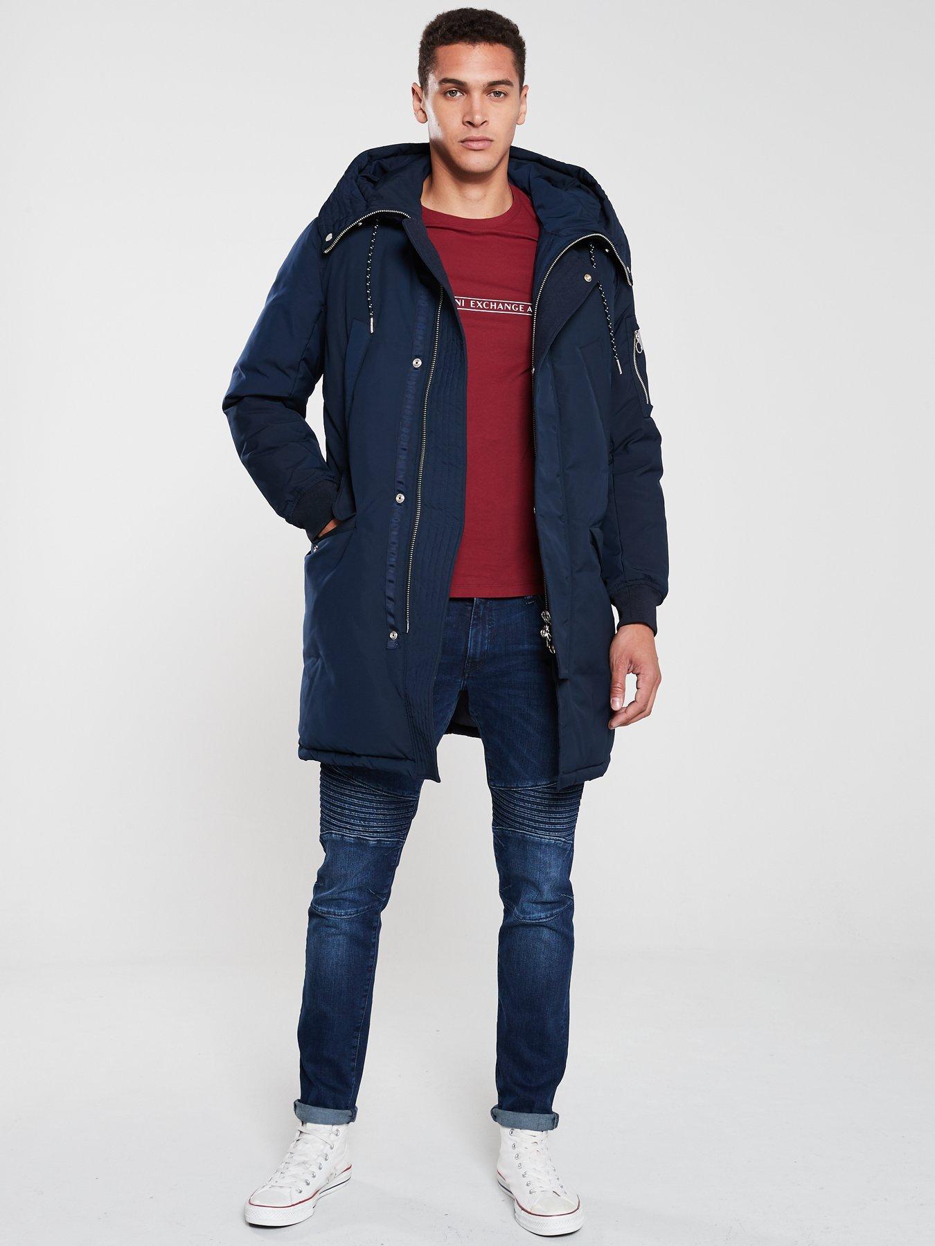 armani exchange coat mens