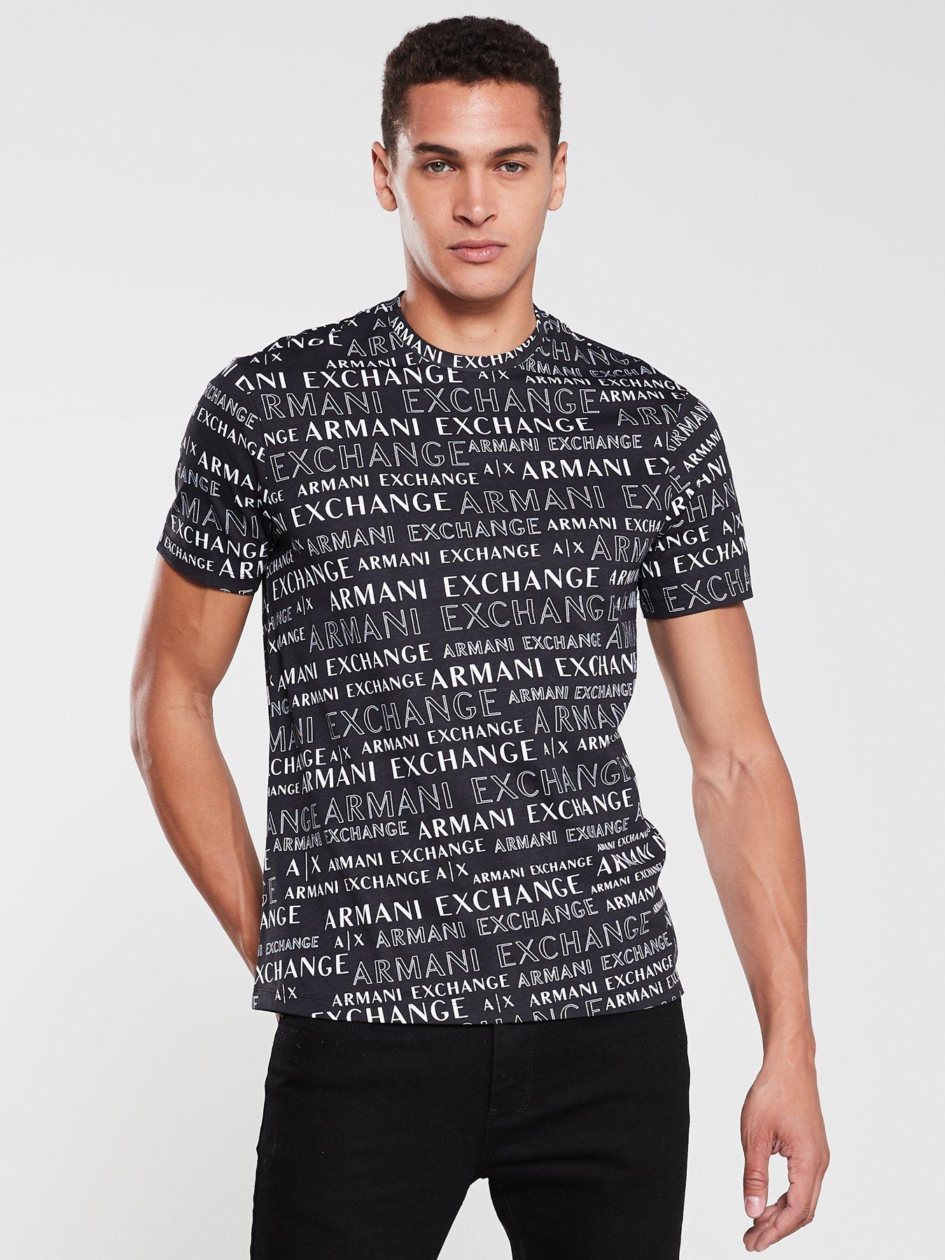 armani all over print t shirt