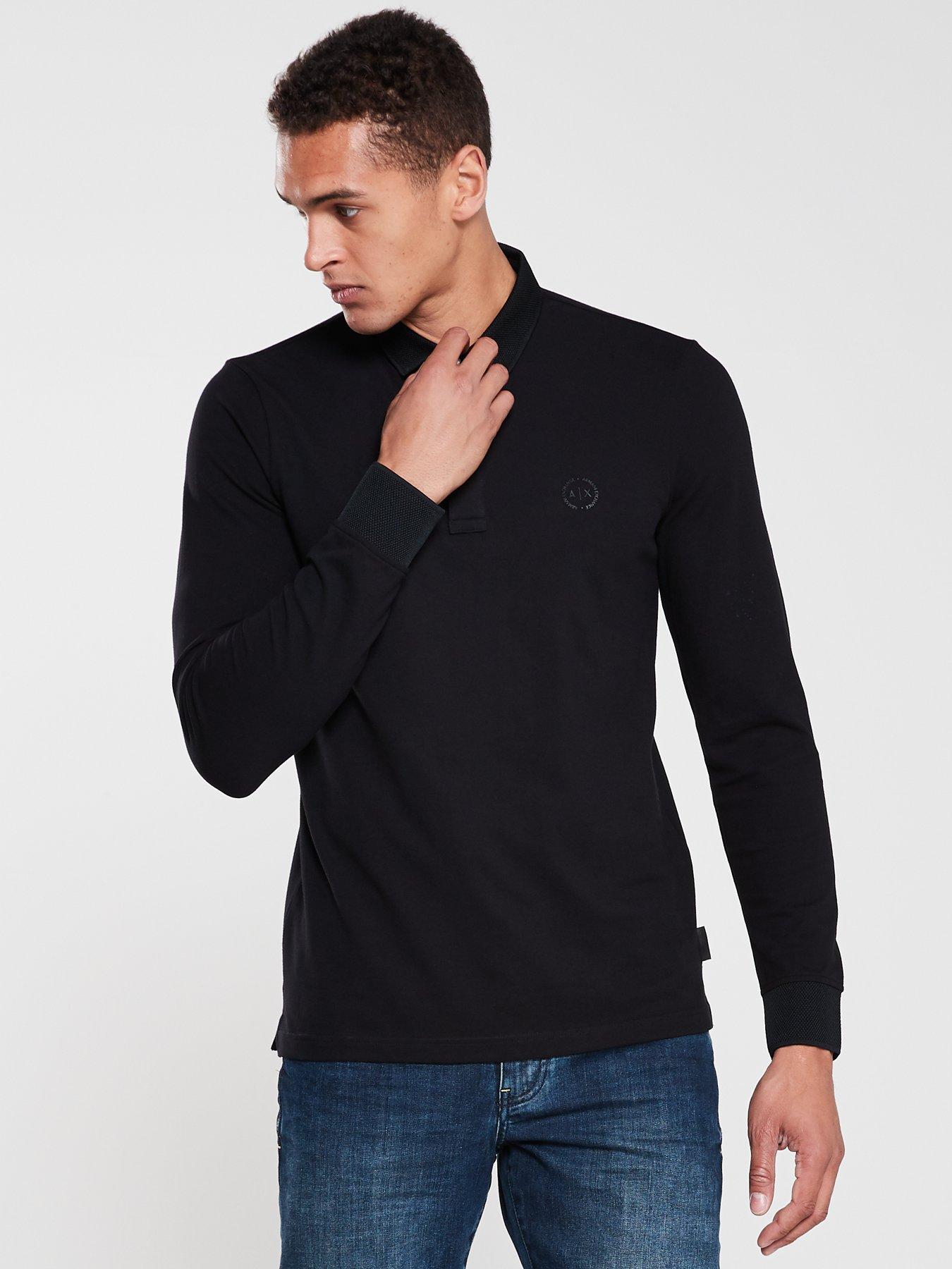 armani exchange long sleeve polo