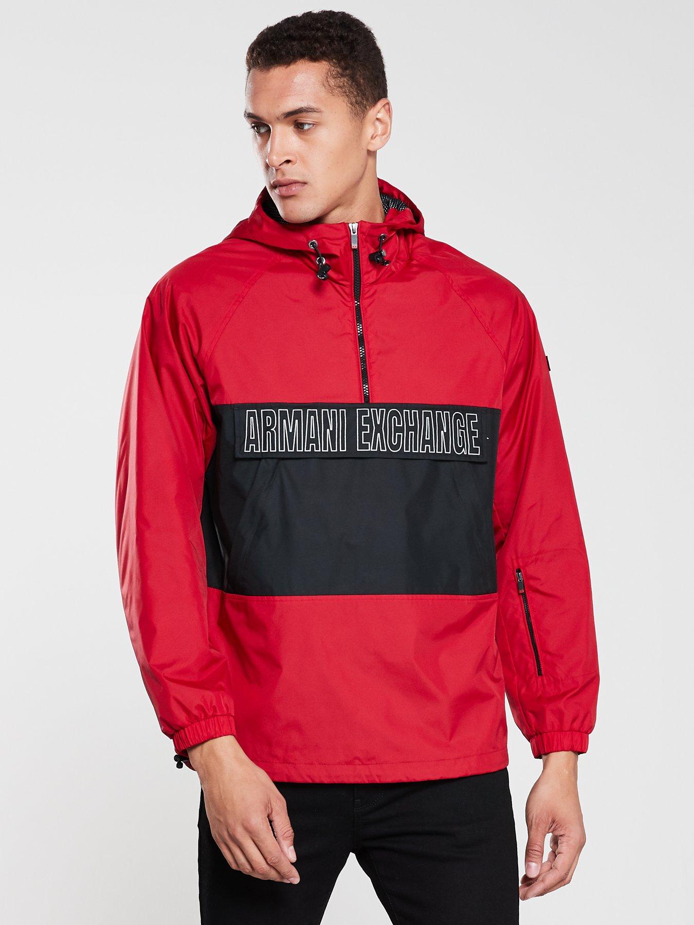 armani exchange jacket red