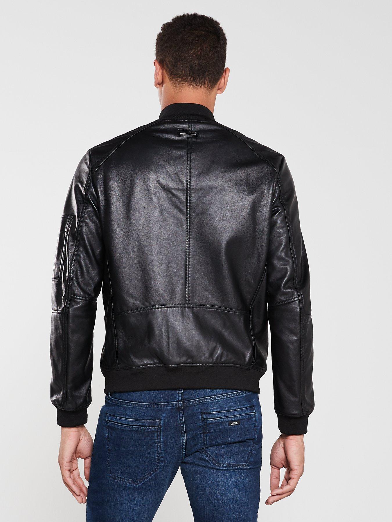armani leather jacket sale