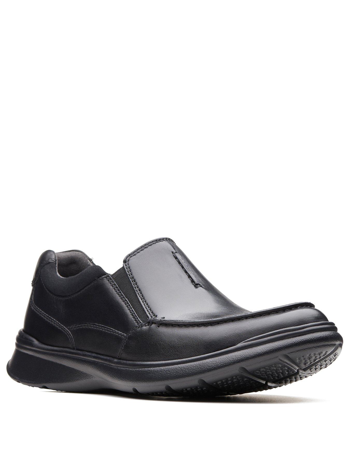 clarks cotrell free leather slip on shoe