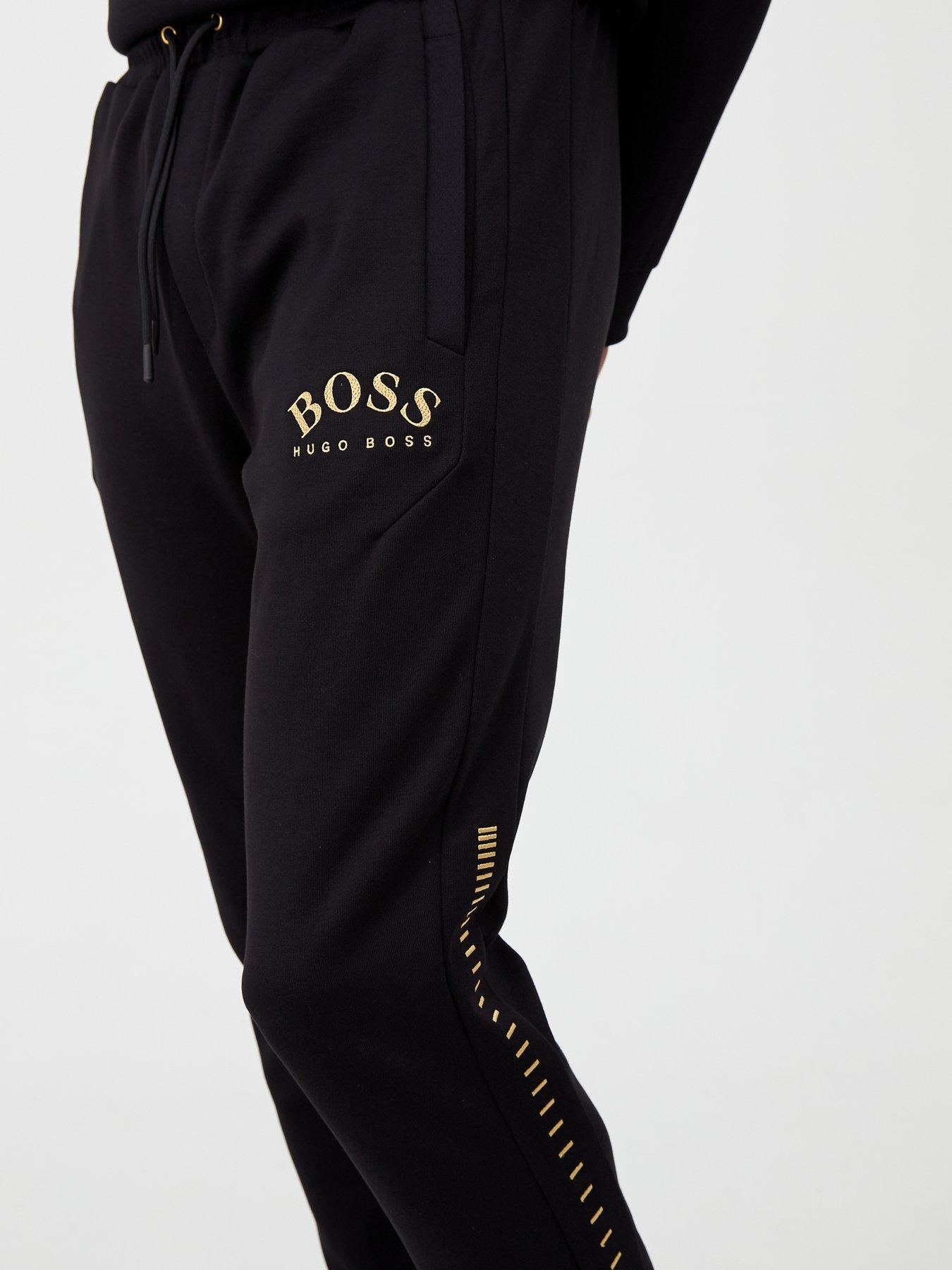 hugo boss black and gold sweatpants