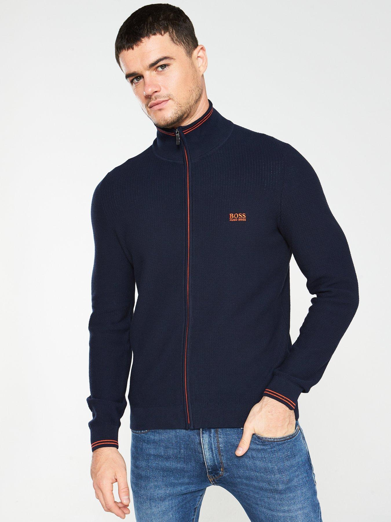 Boss Zodney Zip Through Textured Knit Jumper review