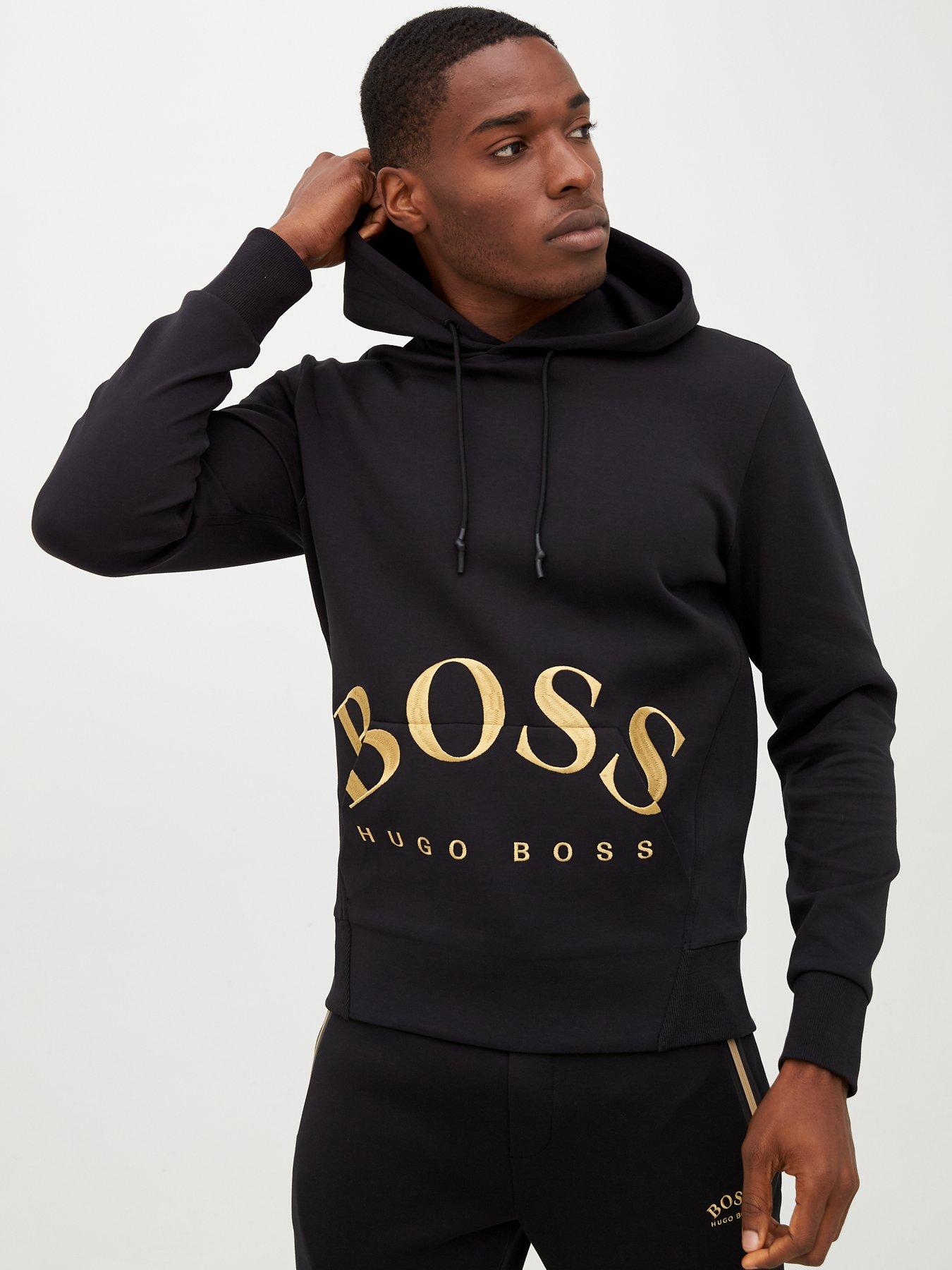 hugo boss sweatshirt black gold