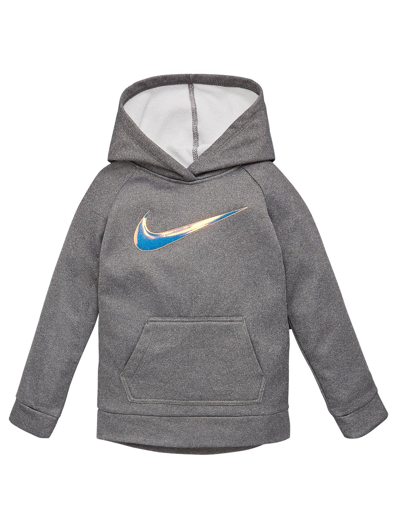 Nike Childrens Iridescent Swoosh Therma Longline Hoodie review