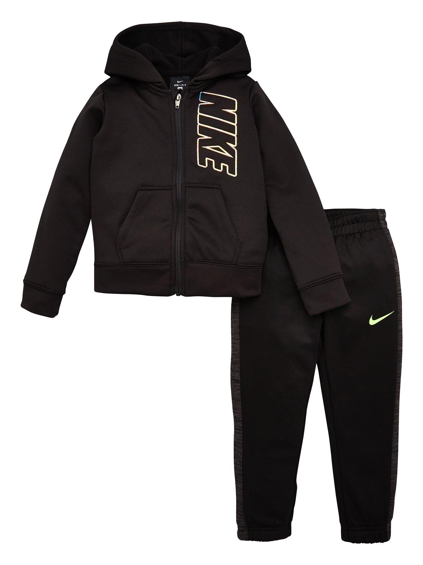 Nike Girls Therma Full Zip Iridescent Logo Hoodie And Jogger Set review