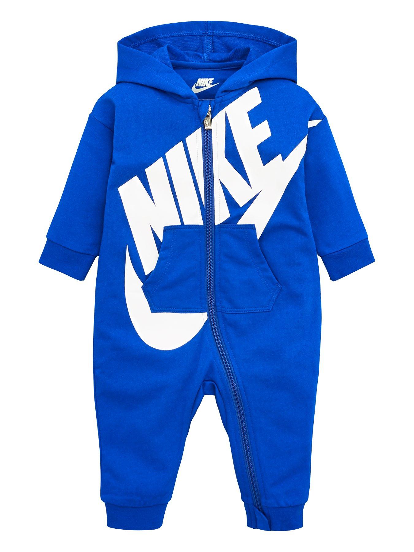 Nike Baby Boys Futura All In One - Blue, Blue, Size 6 Months