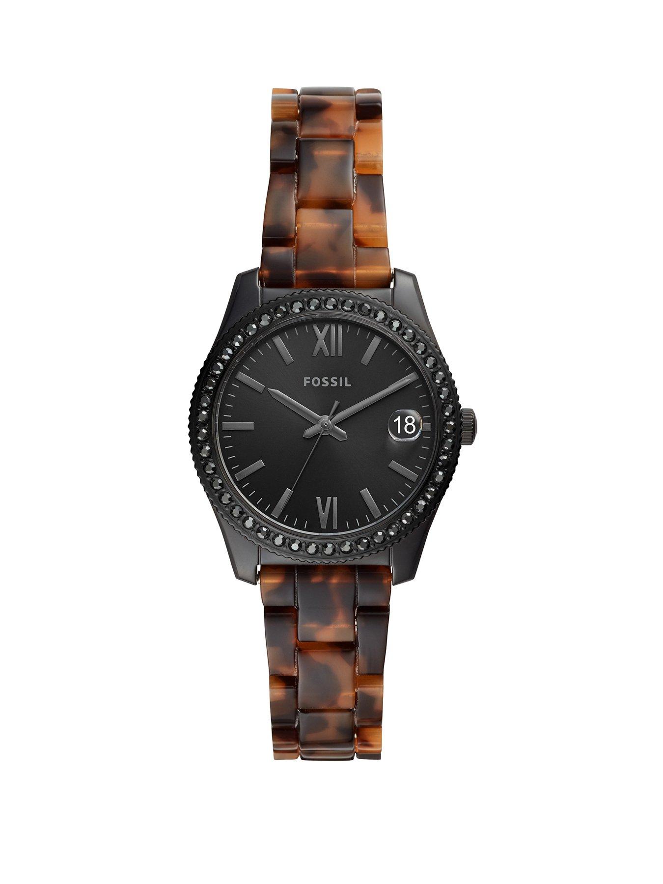 Fossil Fossil Scarlette Black 32Mm Dial Tortoise Shell Acetate Bracelet Ladies Watch review