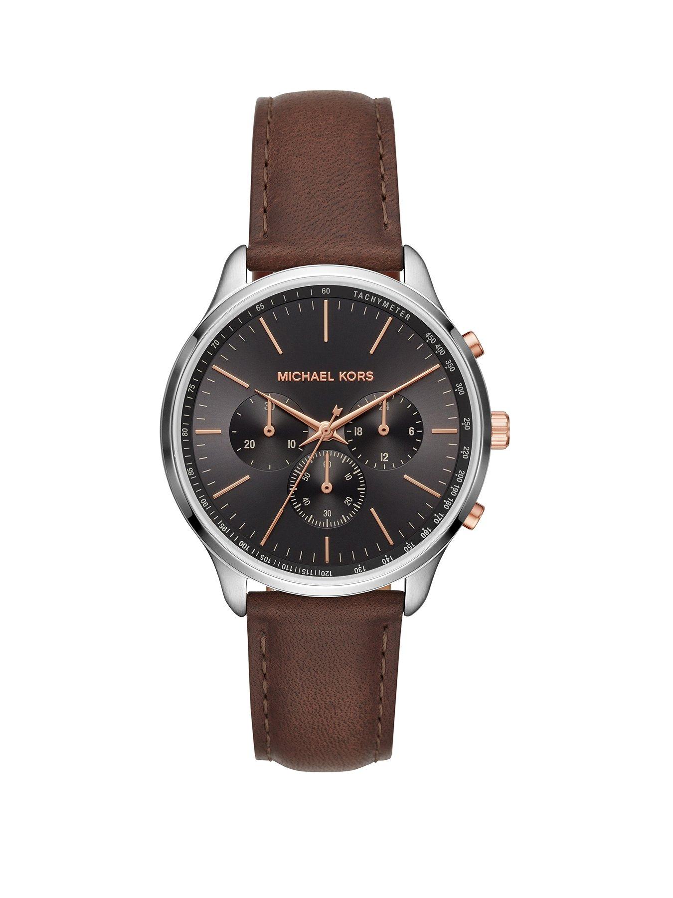 michael kors black mens watch