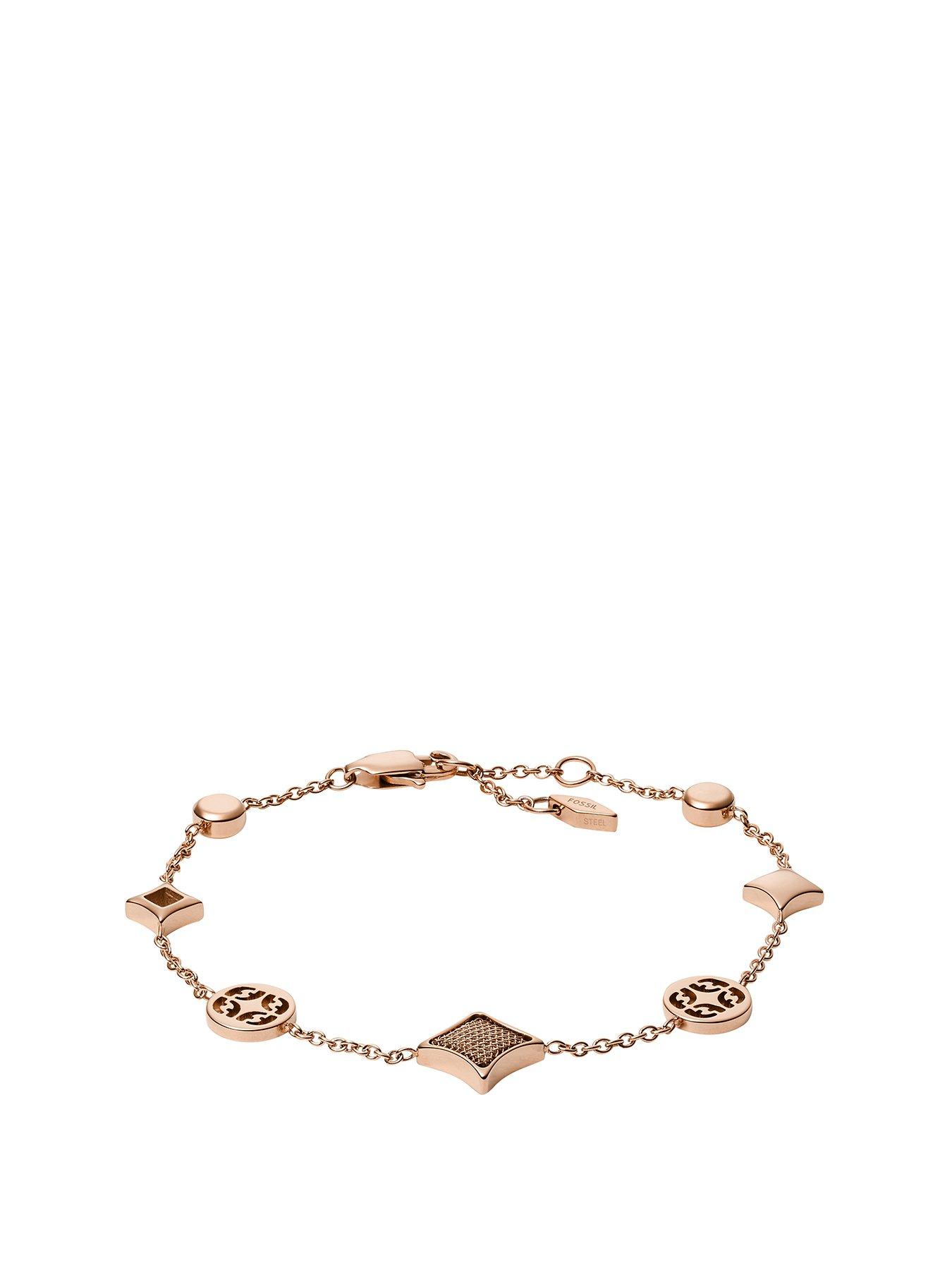 Fossil Fossil Rose Gold And Mother Of Pearl Ladies Bracelet review