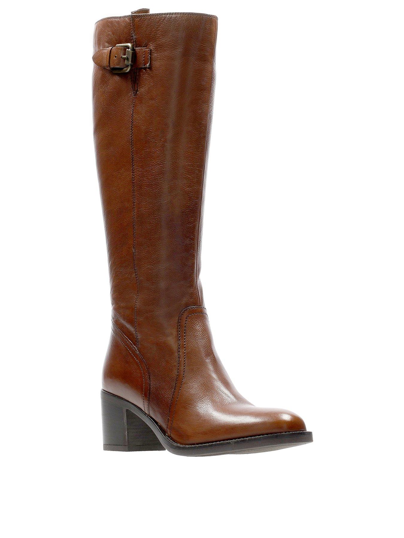 clarks high knee boots