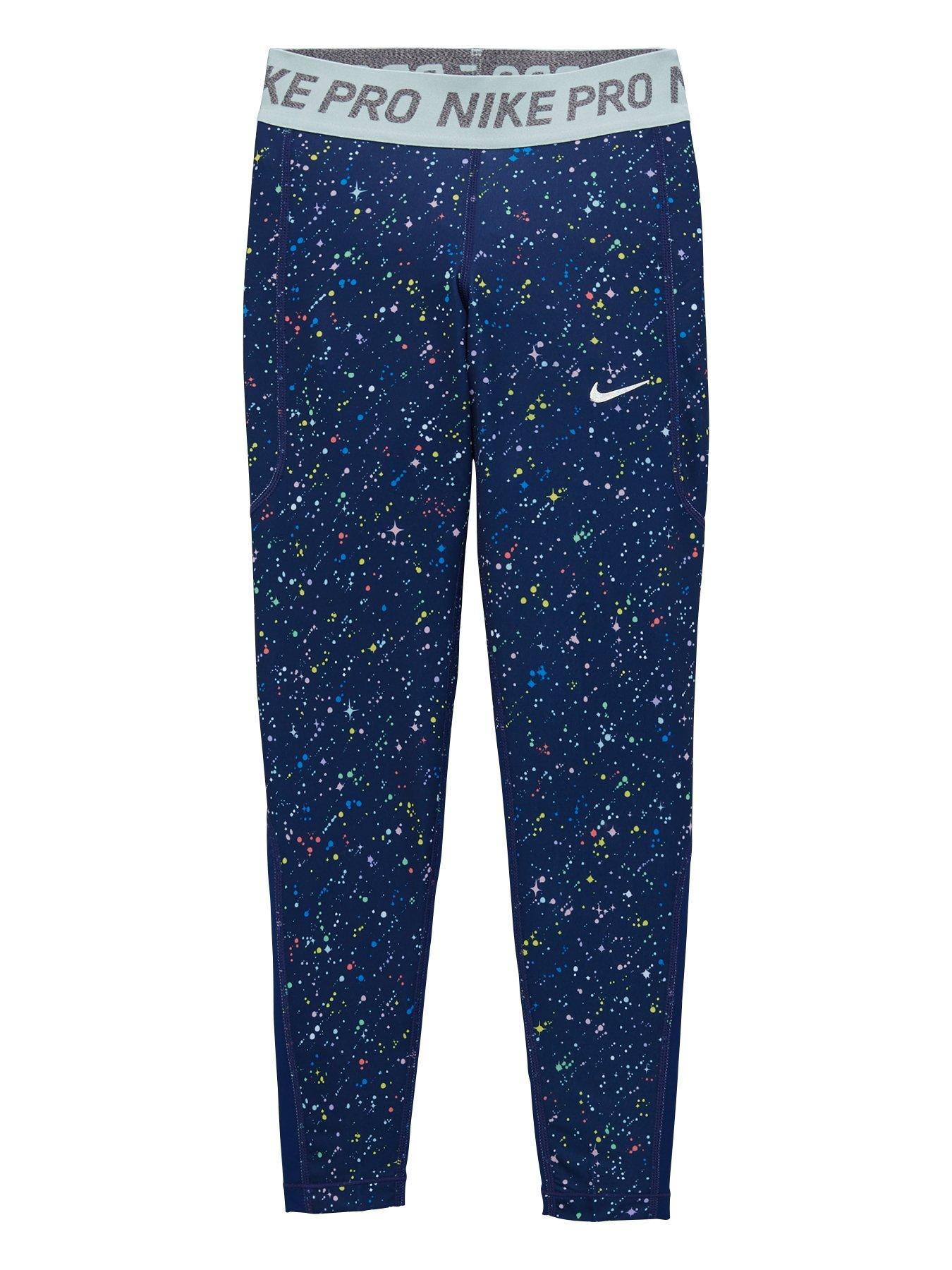 girls navy nike leggings