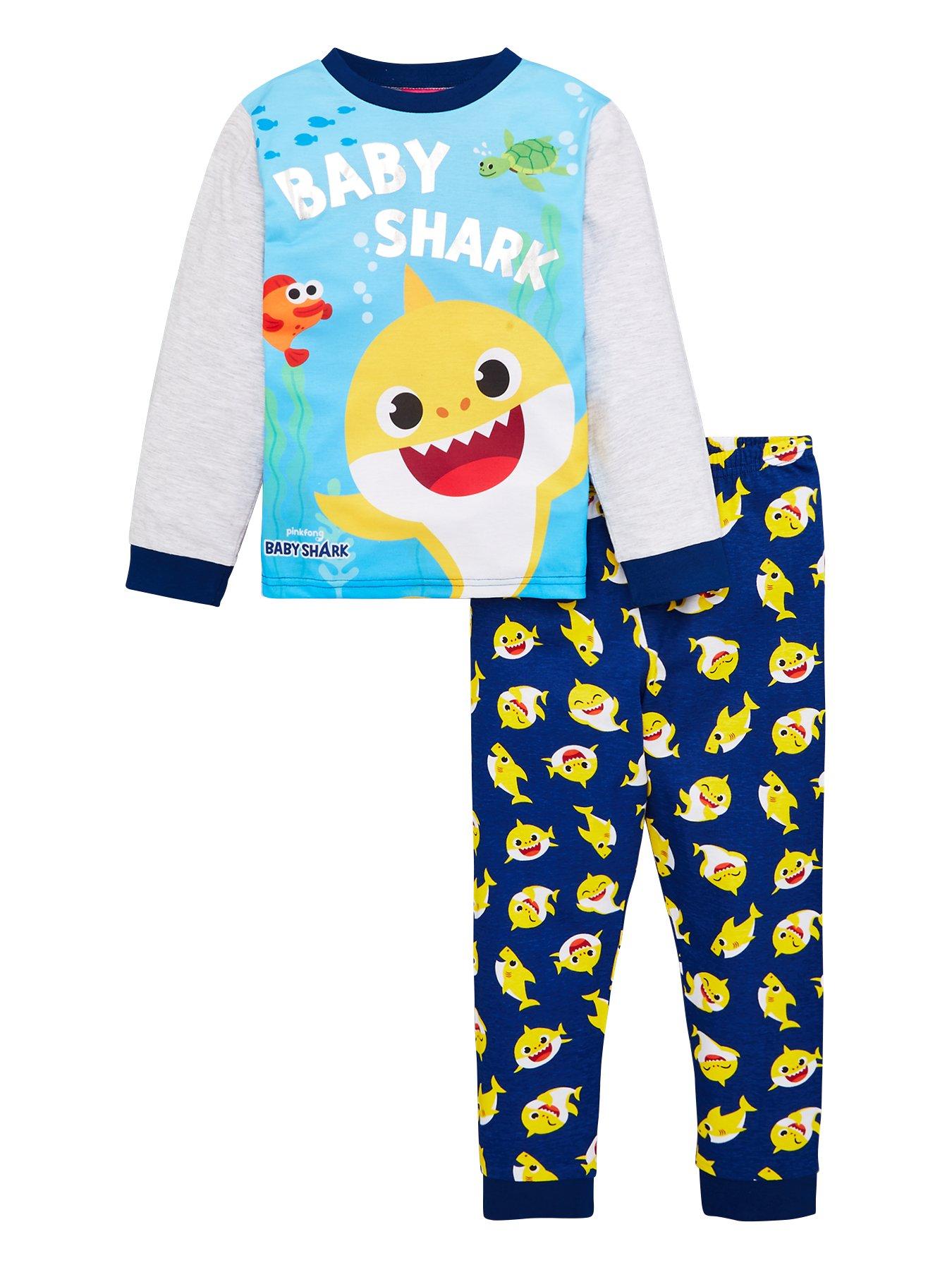 Baby Shark Toddler Boys Pyjamas - Multi | very.co.uk