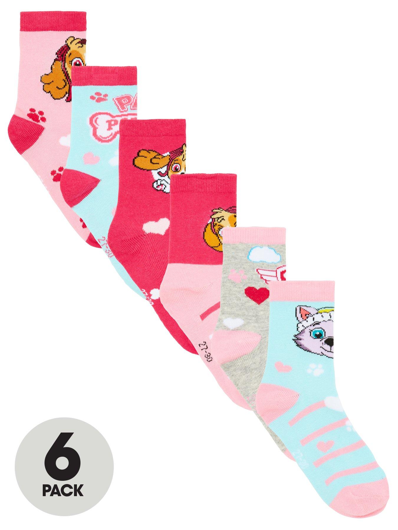 Uk 9-11 Kids Paw Patrol Socks New