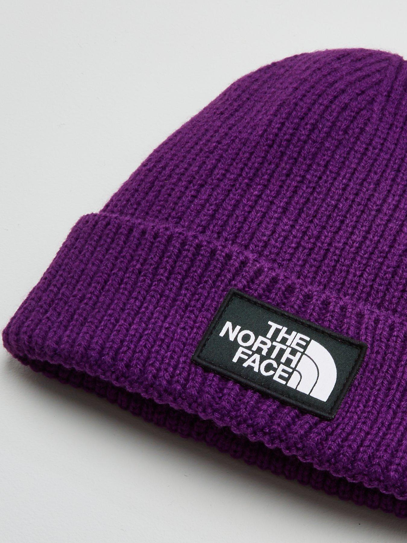 purple north face hat