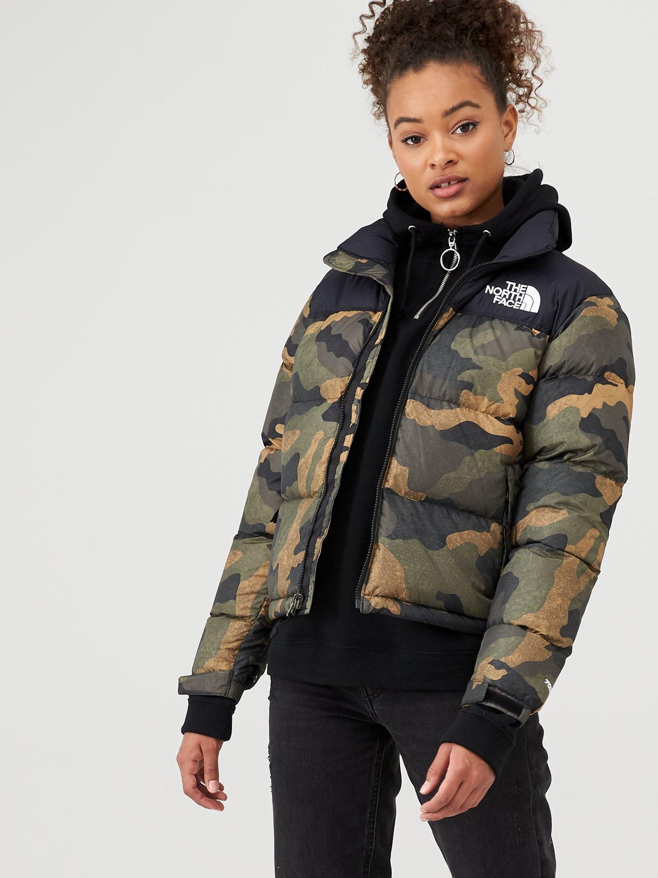 north face camo puffer jacket