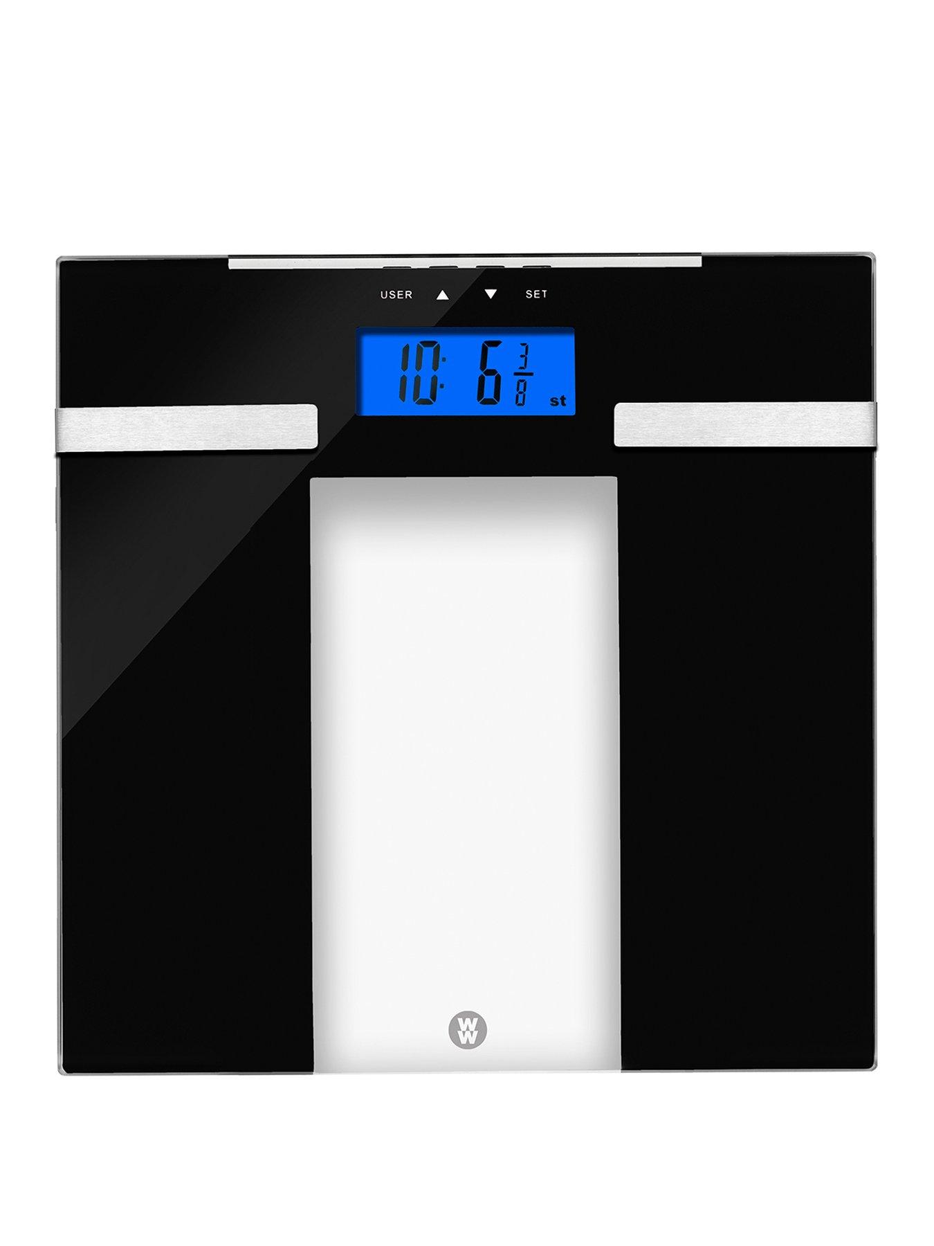 Product photograph of Weight Watchers Ultra Slim Glass Body Analyser Scale Analyser Scale Analyser from very.co.uk