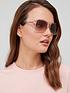  image of michael-kors-isle-of-palms-square-sunglasses-transparent-pink