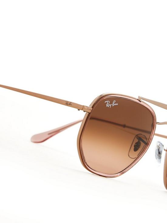 back image of ray-ban-the-marshalnbspround-sunglasses-copper