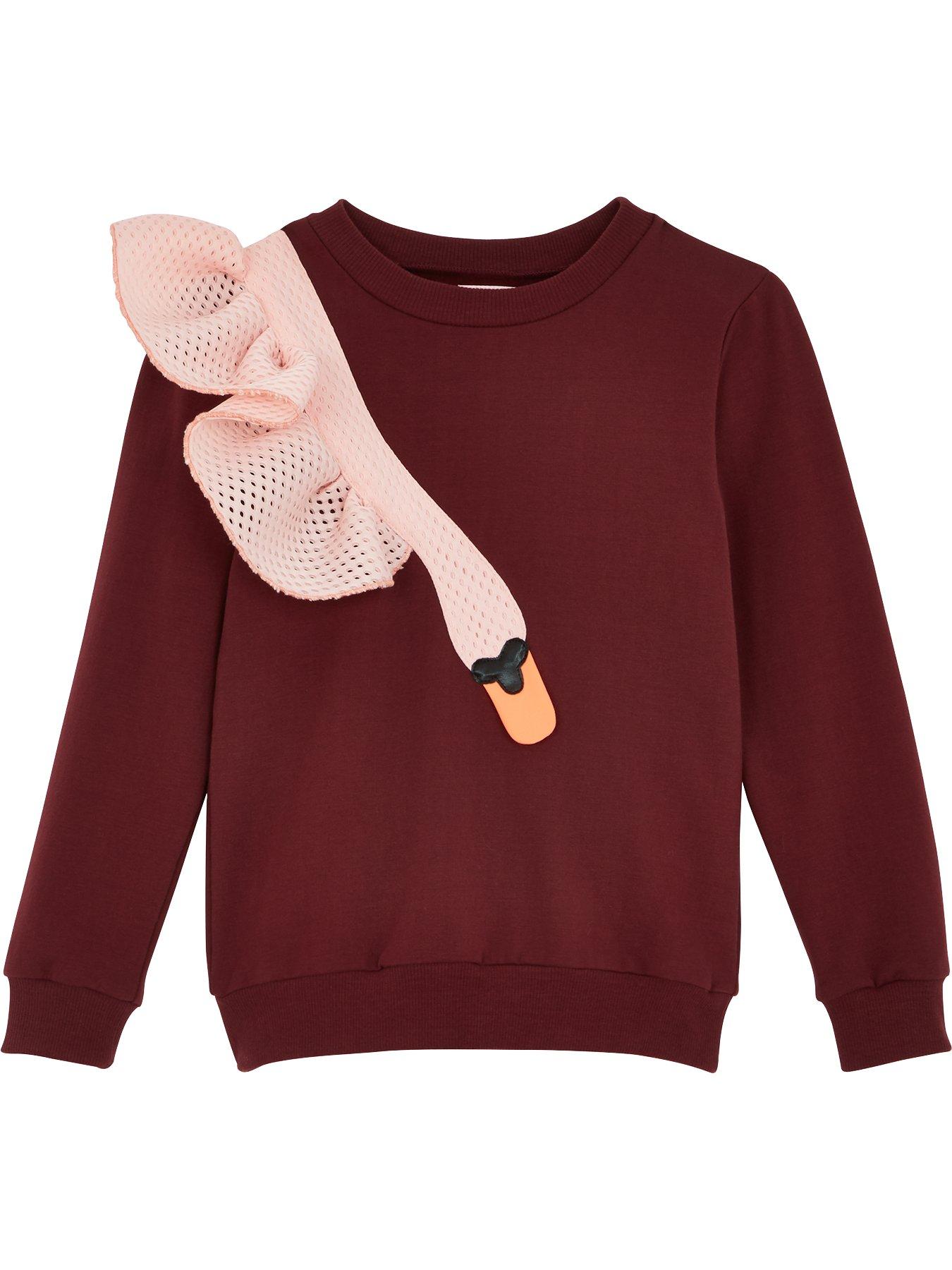 Wauw Capow By Bang Bang Copenhagen Girls Dreamy Swan Frill Sweatshirt review