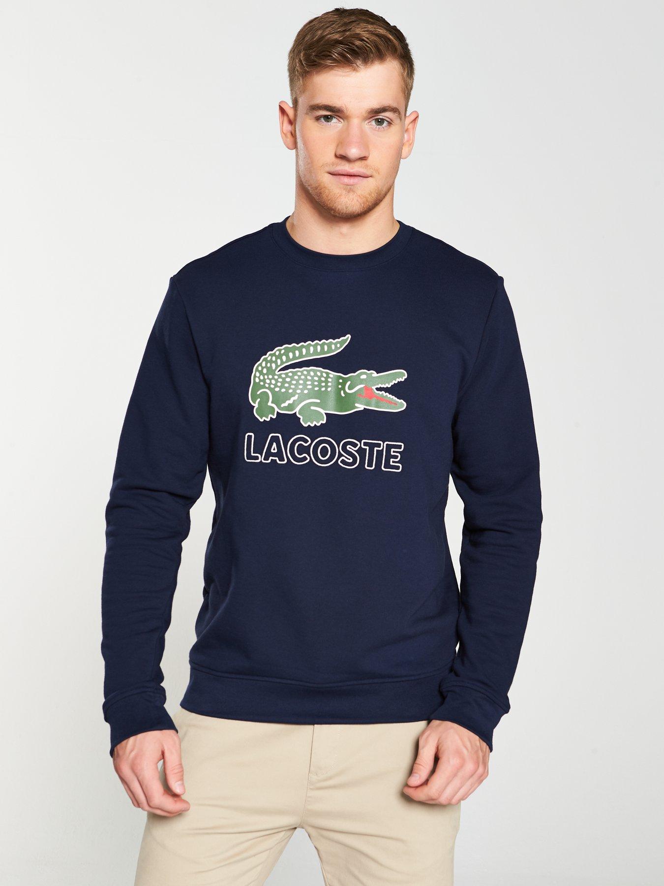 lacoste big croc sweater
