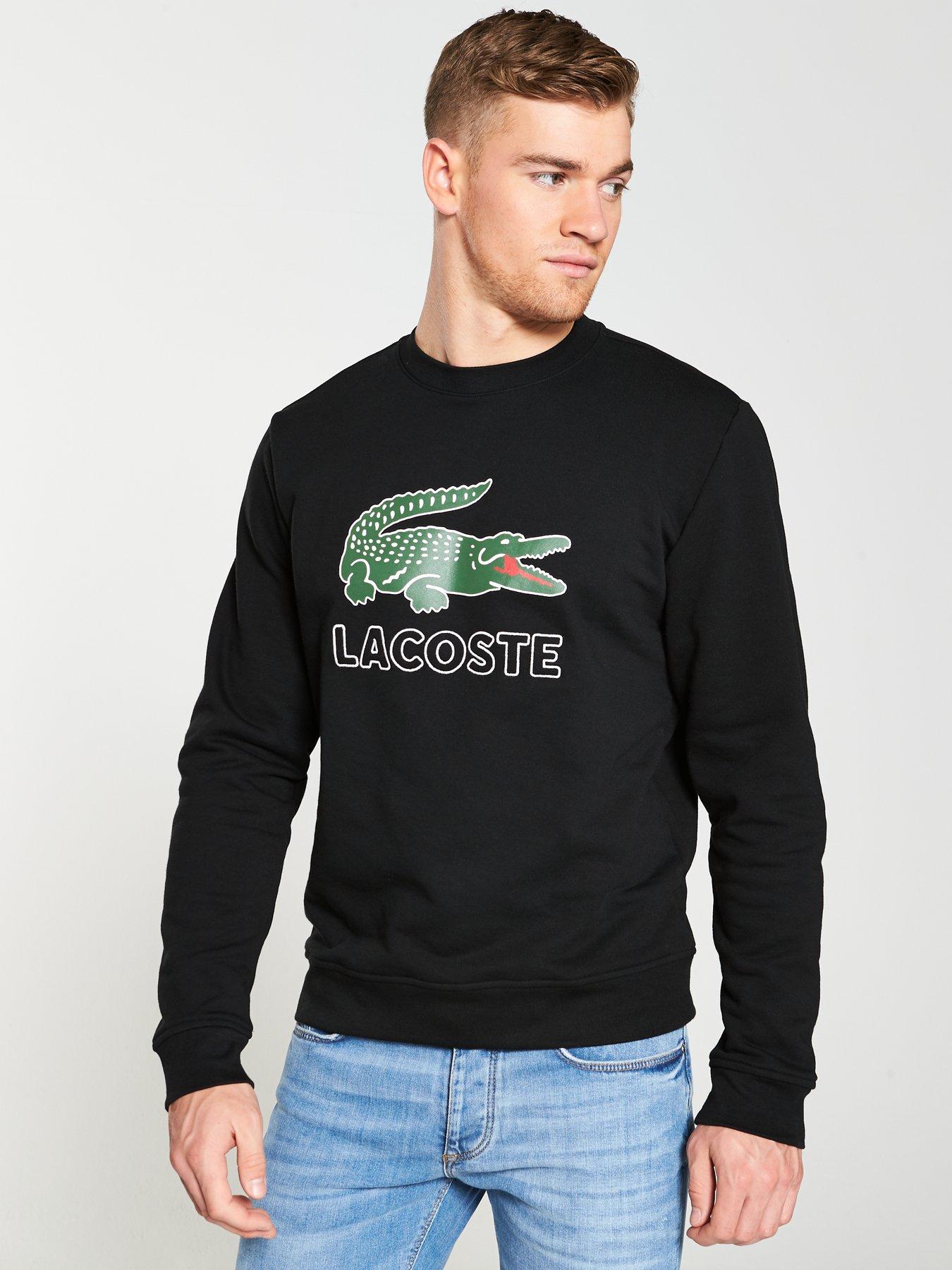 lacoste large logo sweatshirt