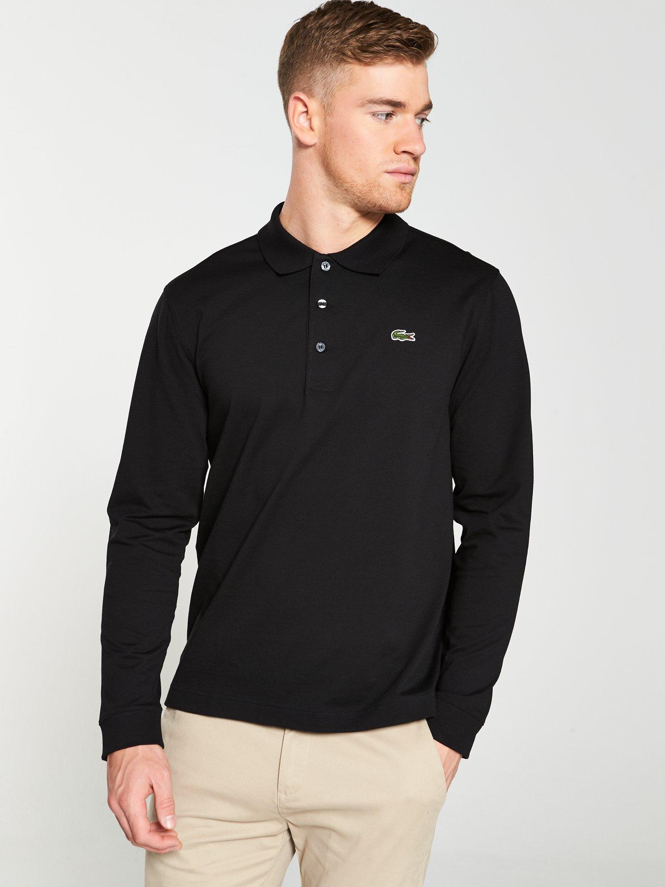 lacoste black polo shirt uk