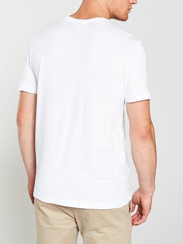 Lacoste Cotton Small Logo T Shirt - White | Very.co.uk