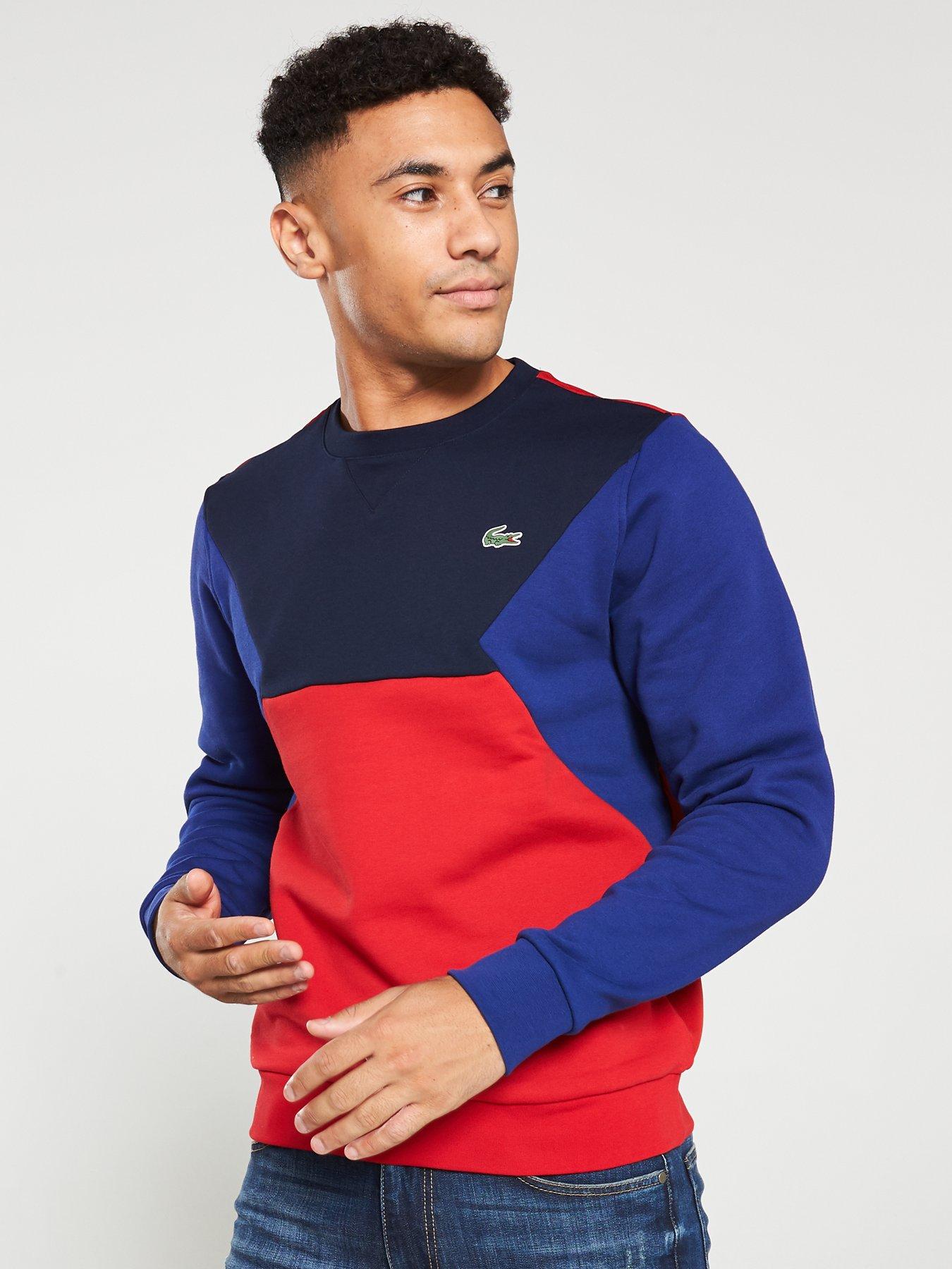 lacoste color block sweatshirt