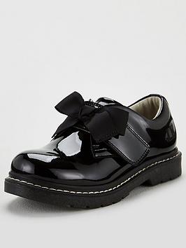 Lelli Kelly Miss LK Irene Bow School Shoes - Black Patent | very.co.uk