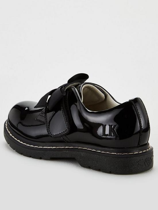 stillFront image of lelli-kelly-miss-lk-irene-bow-school-shoes-black-patent