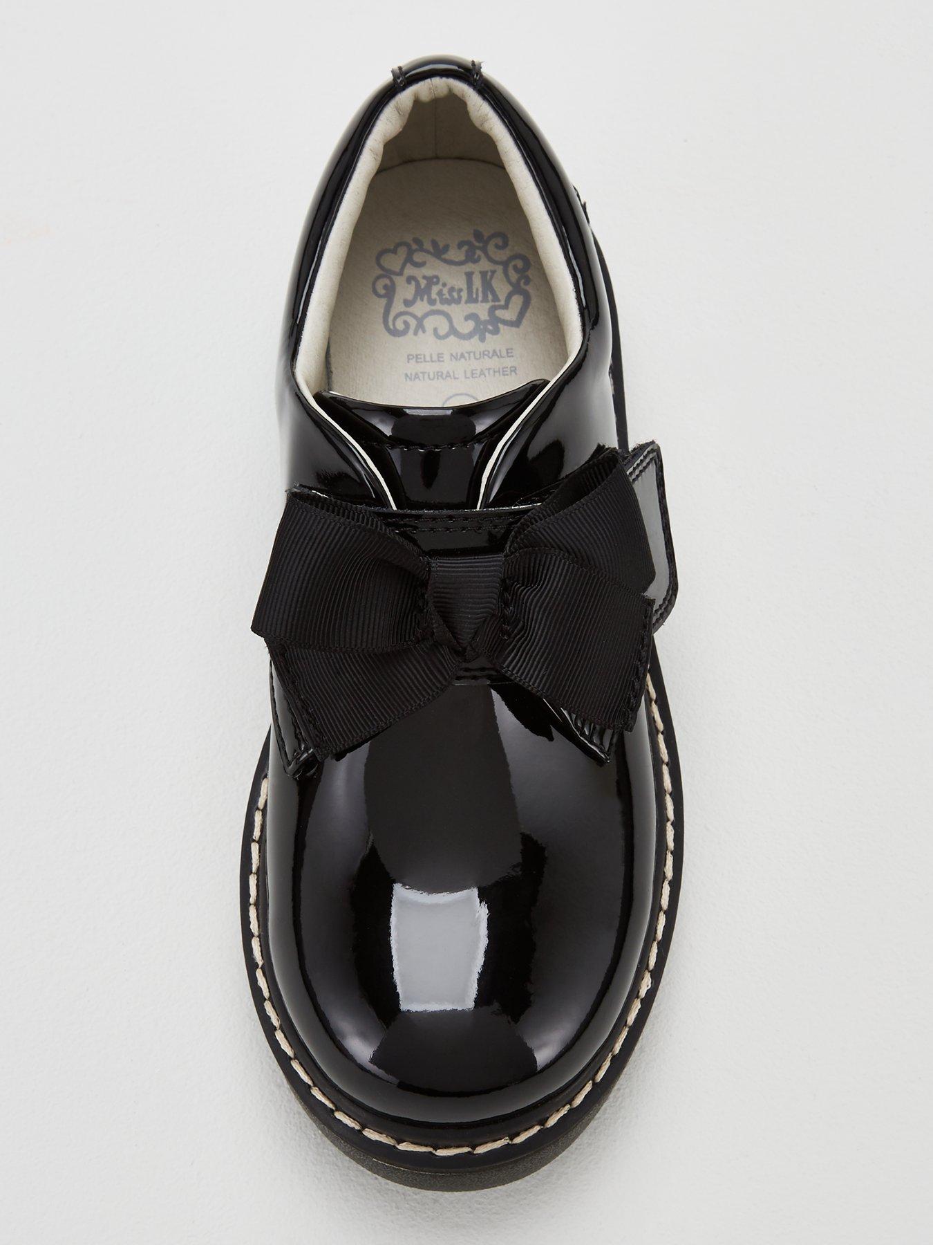 Image 4 of 6 of Lelli Kelly Miss LK Irene Bow School Shoes - Black Patent