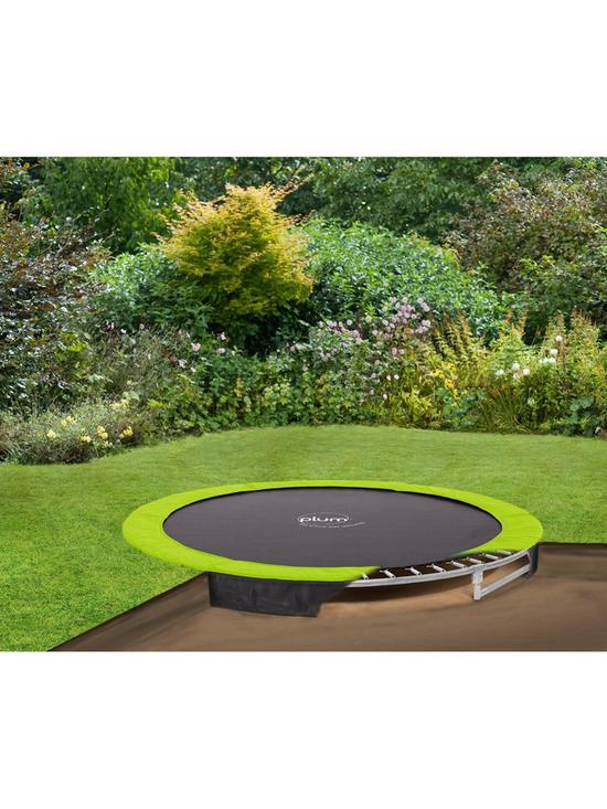detail image of plum-8ft-circular-in-ground-trampoline-with-enclosure