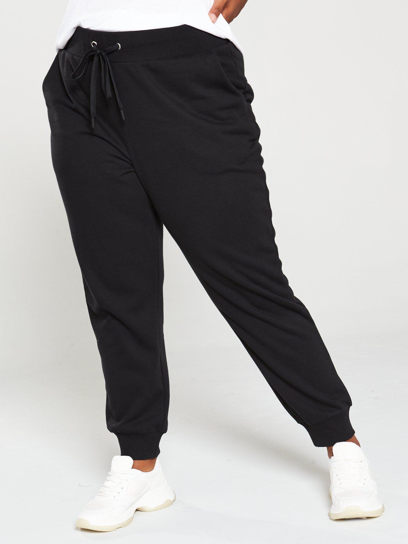 skinny joggers black